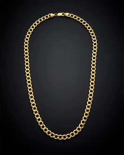 Italian Gold Miami Curb Chain Necklace