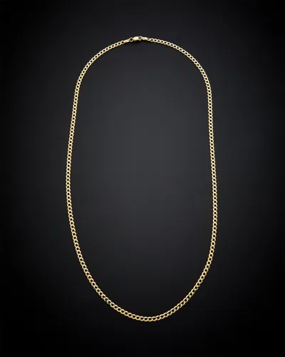 Italian Gold Miami Curb Chain Necklace