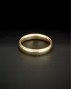 Italian Gold Milgrain Comfort Fit Ring