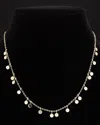 Italian Gold Mini Disc Charm Necklace