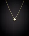 Italian Gold 14k  Mini Disc Pendant Necklace