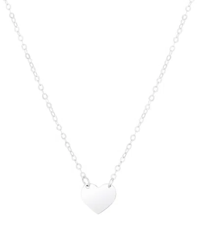 Italian Gold Mini Heart Pendant Necklace