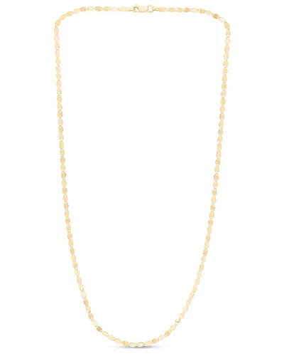 Italian Gold Mirror Chain Necklace