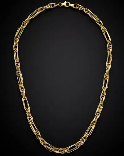 Italian Gold Mixed Link Necklace