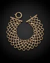 Italian Gold Multi-strand Circular Link Bracelet