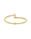 Italian Gold 14k  Nail Head Bangle Bracelet