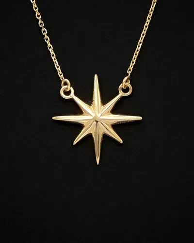 Italian Gold 14k  North Star Necklace