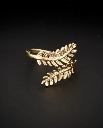 Italian Gold 14k  Olive Branch Bypass Ring