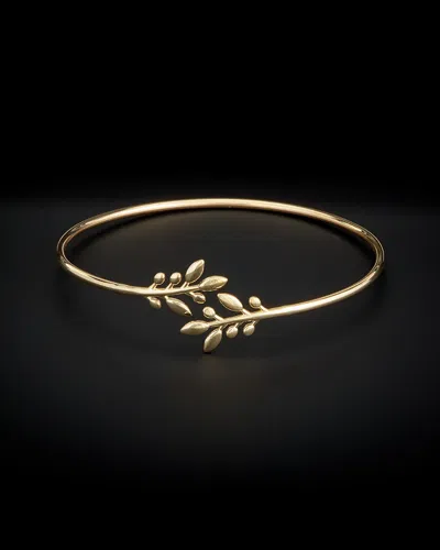 Italian Gold Olive Branch Cuff