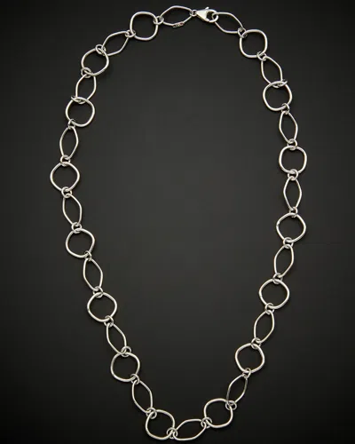 Italian Gold Open Fancy Link Necklace