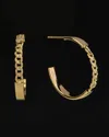 Italian Gold Open Hoops