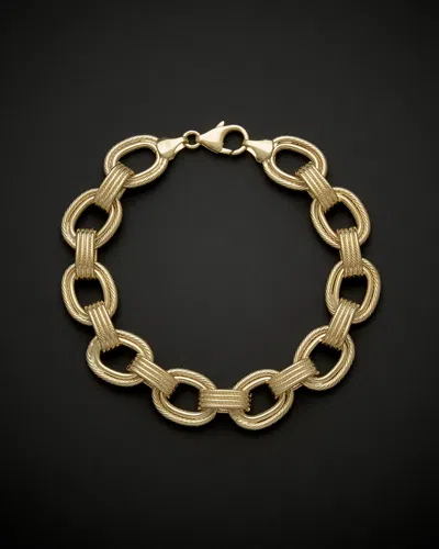 Italian Gold 14k  Open Link Bracelet
