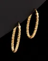 Italian Gold Oval Hoops