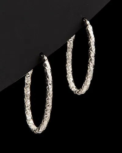 Italian Gold Oval Hoops