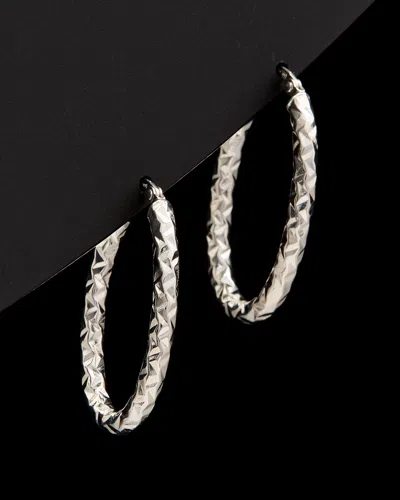 Italian Gold Oval Hoops
