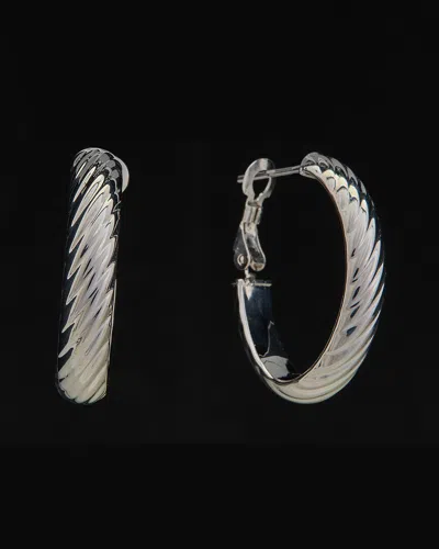 Italian Gold Oval Hoops