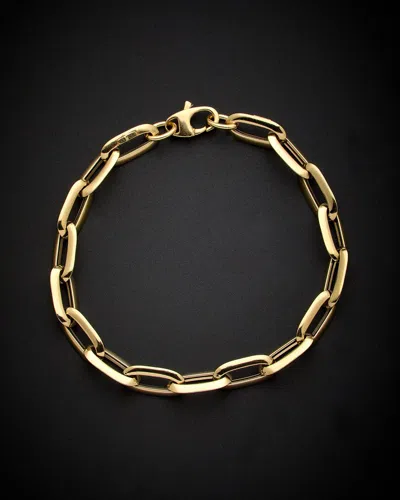 Italian Gold Oval Link Bracelet In Gold
