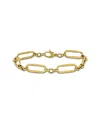 Italian Gold 14k  Oval Link Bracelet