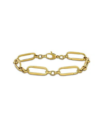 Italian Gold 14k  Oval Link Bracelet