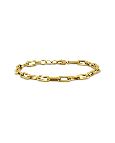 Italian Gold 14k  Oval Link Bracelet