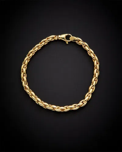 Italian Gold 14k  Oval Link Bracelet