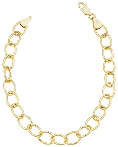 Italian Gold Oval Link Chain Bracelet