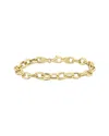 Italian Gold 14k  Oval Link Chain Bracelet