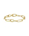 Italian Gold 14k  Oval Link Chain Bracelet
