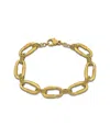 Italian Gold 14k  Oval Link Chain Bracelet