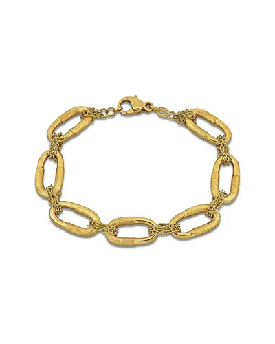 Italian Gold 14k  Oval Link Chain Bracelet
