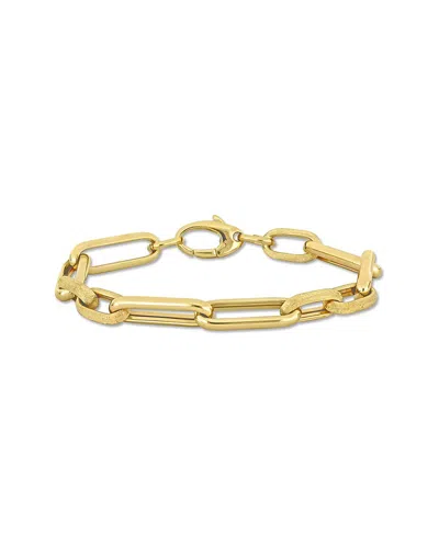 Italian Gold 14k  Oval Link Chain Bracelet