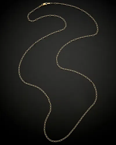 Italian Gold Oval Link Necklace