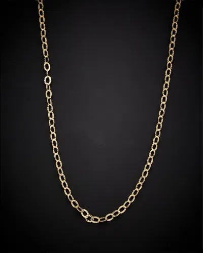 Italian Gold Oval Link Necklace