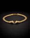 Italian Gold Panther Head Bracelet