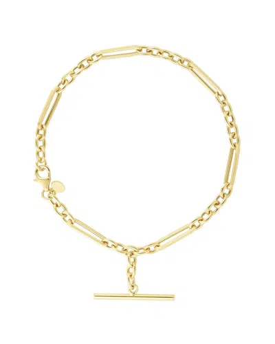 Italian Gold Paperclip Bracelet