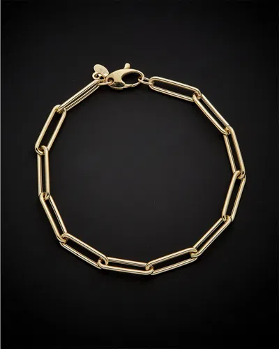 Italian Gold 14k  Paperclip Bracelet