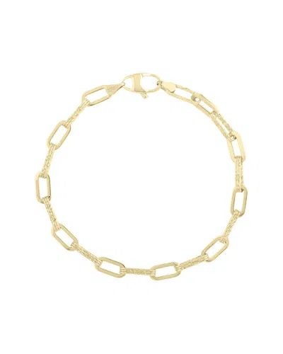 Italian Gold 14k  Paperclip Bracelet