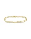 Italian Gold 14k  Paperclip Chain Ankle Bracelet