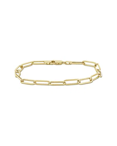 Italian Gold 14k  Paperclip Chain Ankle Bracelet