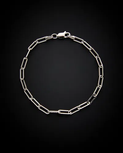 Italian Gold Paperclip Chain Bracelet