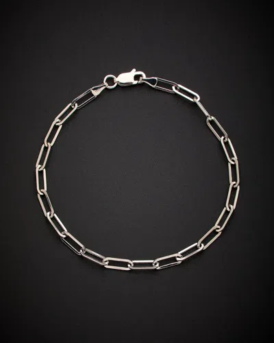 Italian Gold Paperclip Chain Bracelet