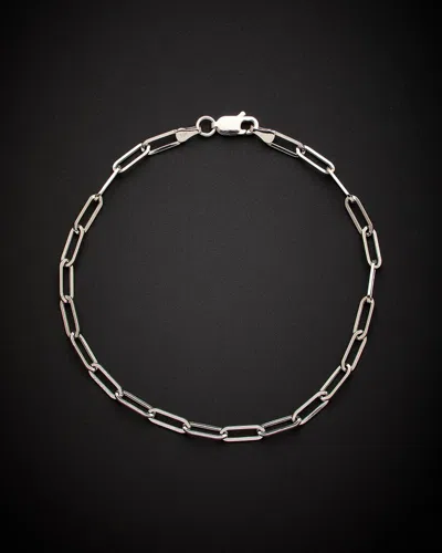 Italian Gold Paperclip Chain Bracelet