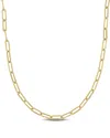 Italian Gold 14k  Paperclip Chain Necklace