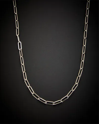 Italian Gold Paperclip Chain Necklace