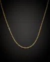 Italian Gold Paperclip Chain Necklace