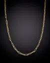 Italian Gold 14k  Paperclip Chain Necklace