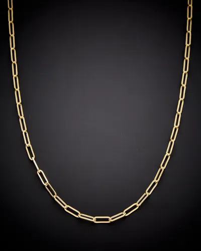 ITALIAN GOLD 14K ITALIAN GOLD PAPERCLIP CHAIN NECKLACE