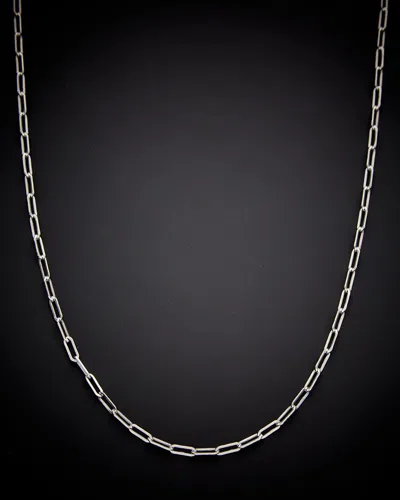 Italian Gold 14k  Paperclip Chain Necklace