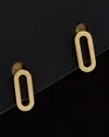 Italian Gold Paperclip Chain Studs