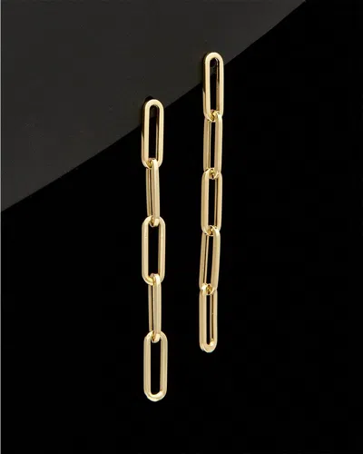 Italian Gold Paperclip Earrings